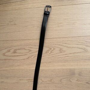 Paul Lawrence Classic Black Leather Belt